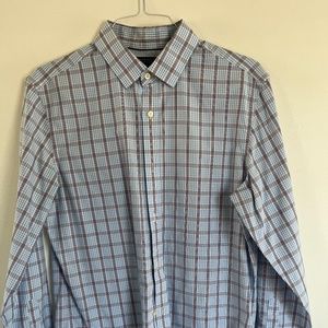 Banana Republic Men's Long Sleeve Button Down Dress Shirt - Size L 16 - 16.5